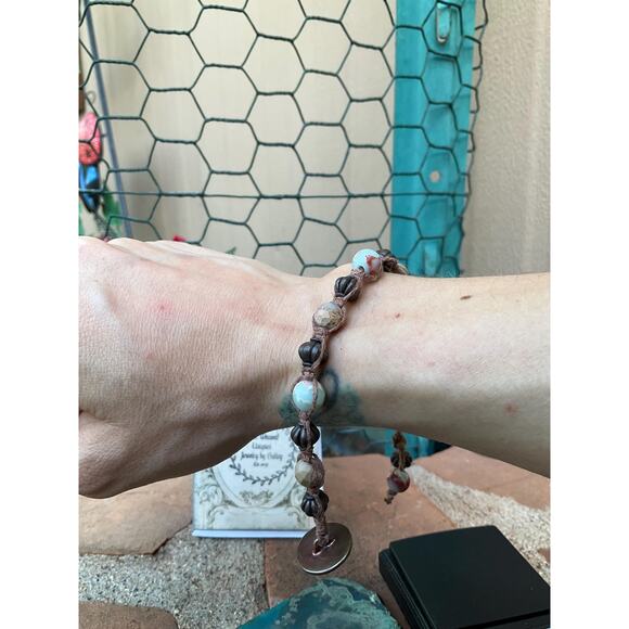 Hand Crafted Friendship Bracelet Jasper - Picture 2 of 10